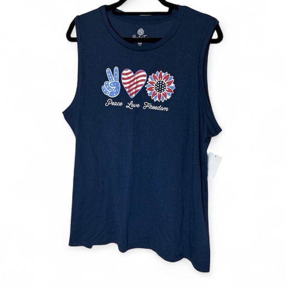 Tops - Peace love freedom tank top 22 3XL